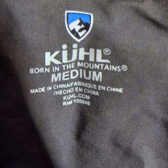 Kuhl Men's Short Sleeve Button Down Shirt Tan Plaid Linen Blend, Size Medium - Picture 3 of 6